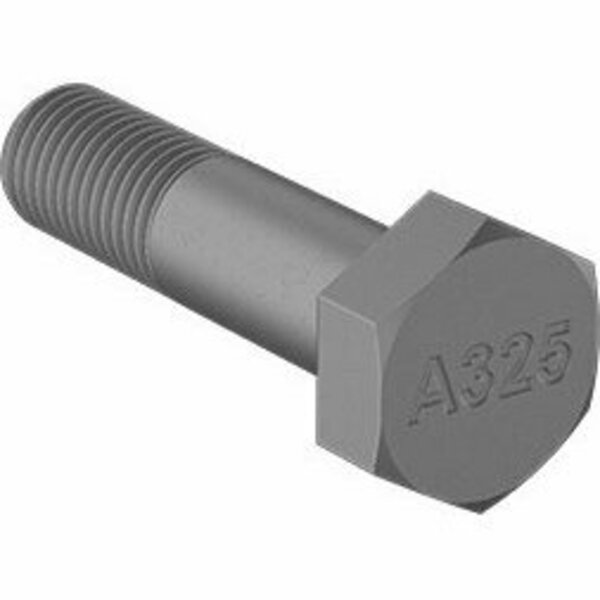 Bsc Preferred Heavy Hex Head Screw for Structural Application Grade A325 Steel 1-8 Thread Size 4 Long 91571A338
